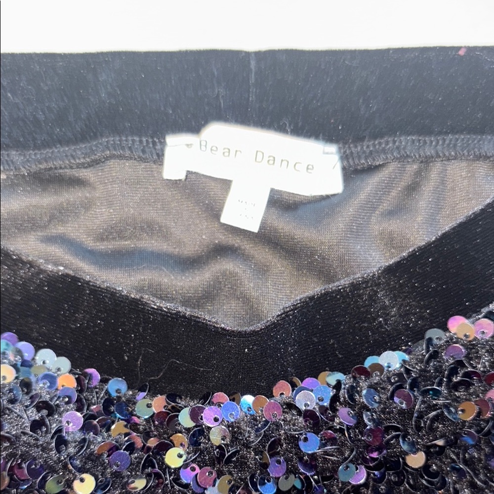 Bear Dance Black Sequin Shorts - Picture 2 of 5